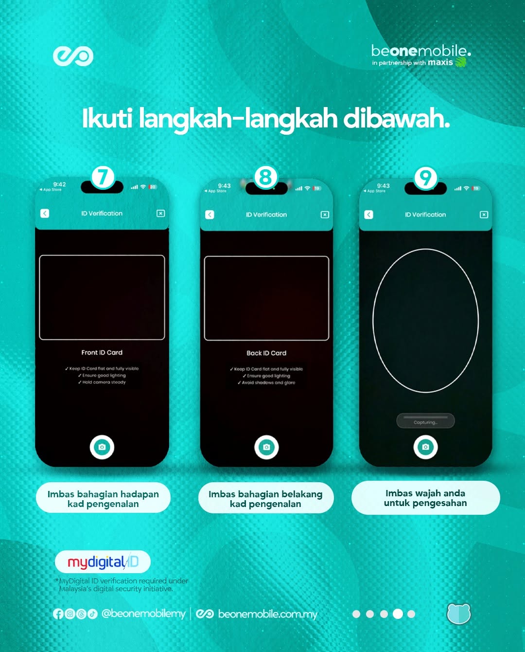 Imbas IC depan, IC belakang dan wajah anda