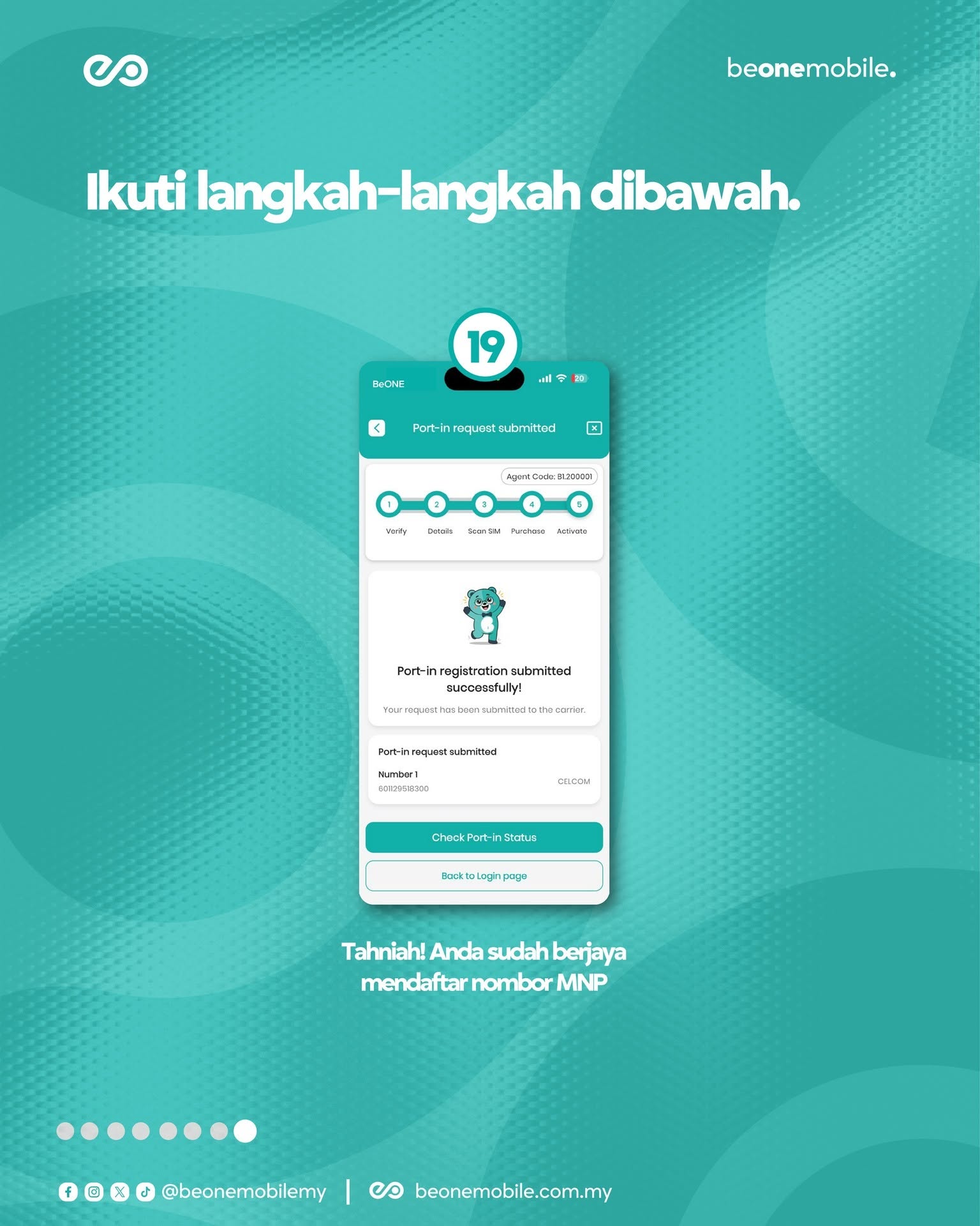 Permohonan MNP berjaya dihantar